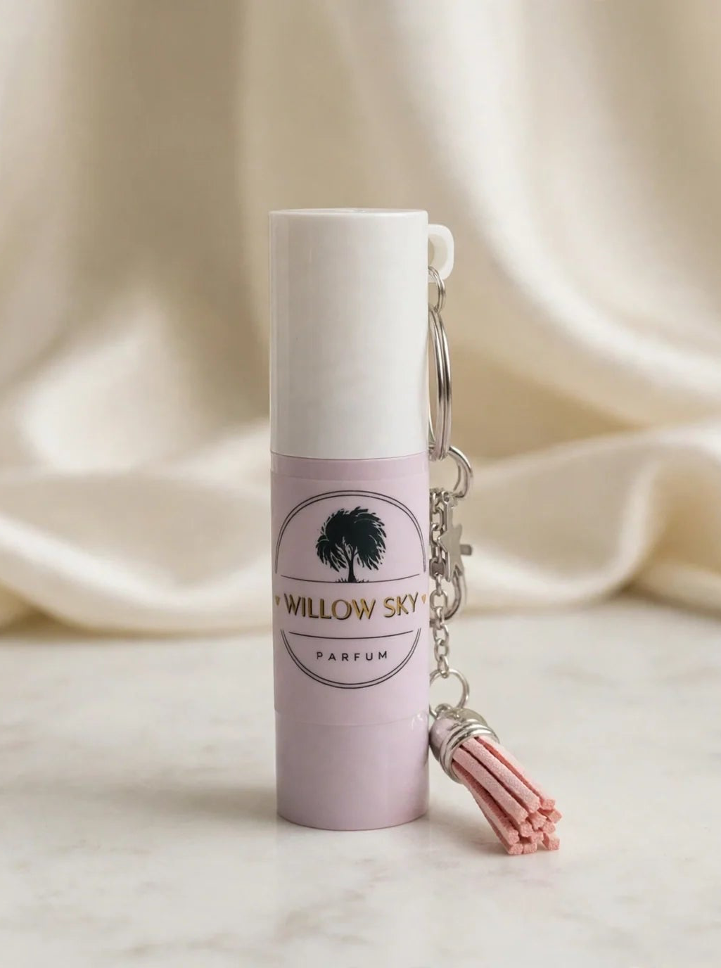 Pink Perfume Keychain — Twist & Spray